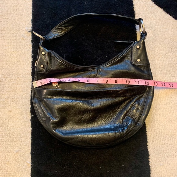 Perlina Handbag Genuine Black Leather. In excellent condition. - Picture 5 of 7